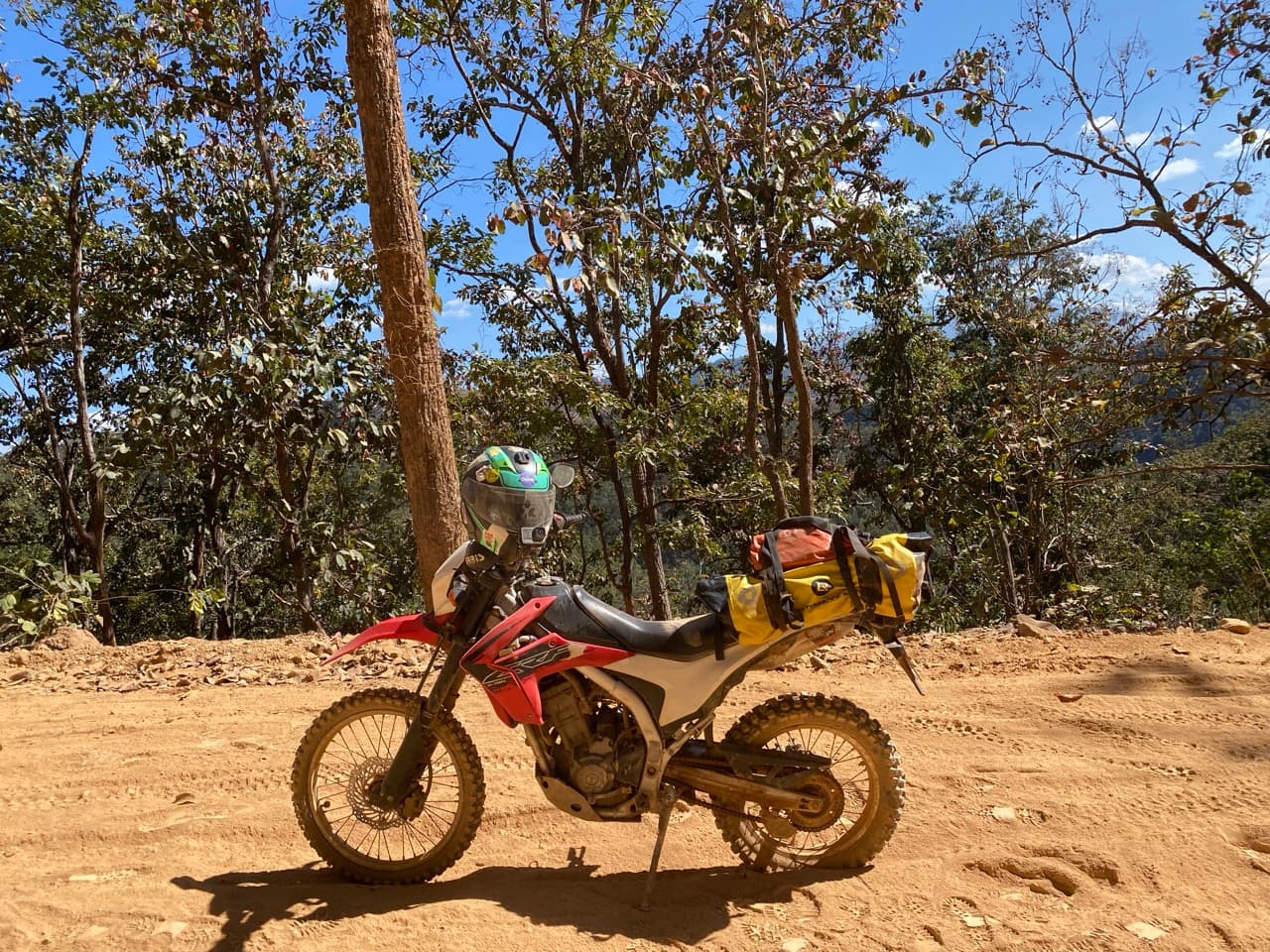 First stop in the Doi Inthanon foothills. Bikes parked, helmets off, the day still feels short.