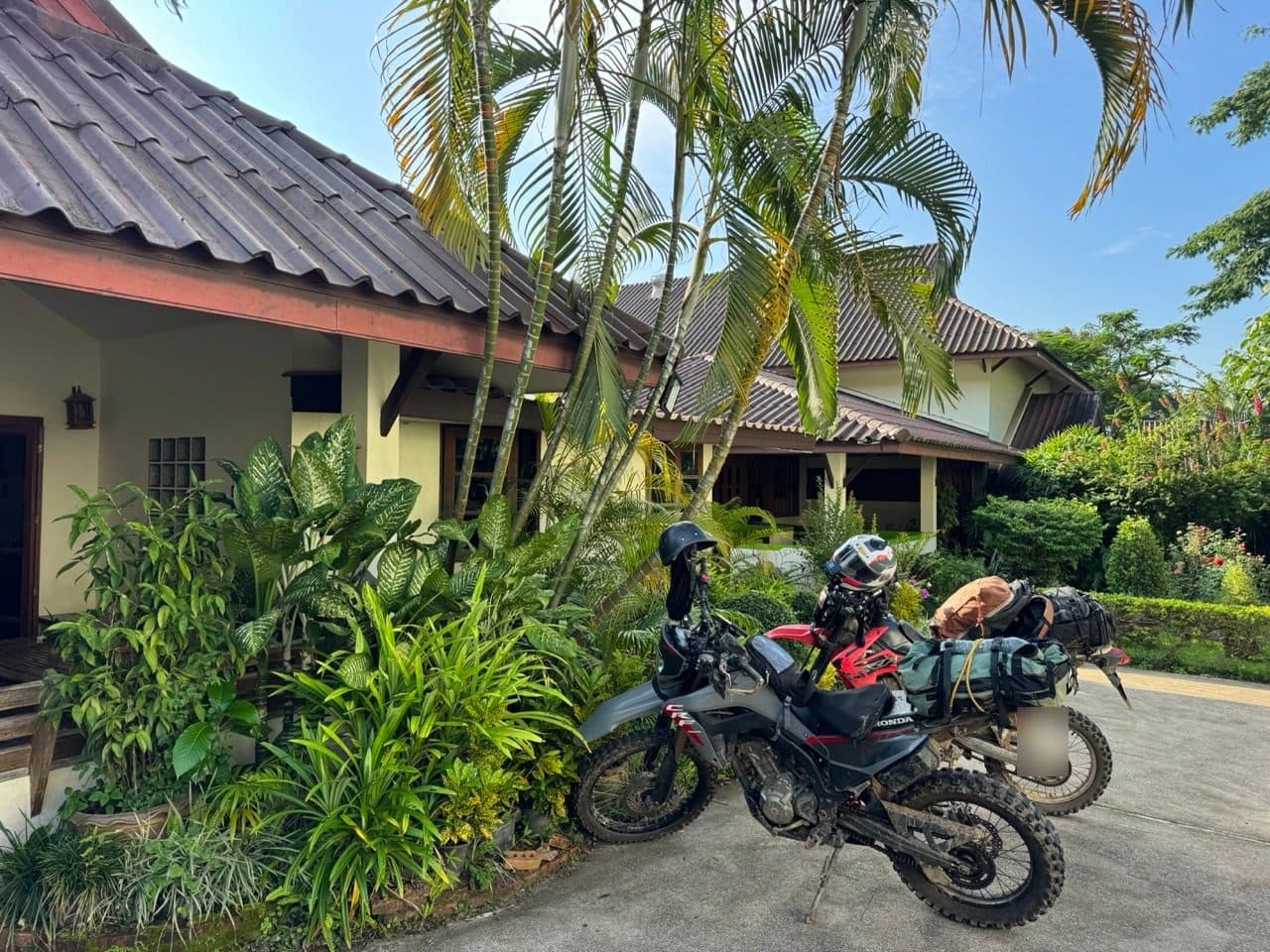 Loaded and ready outside the room.