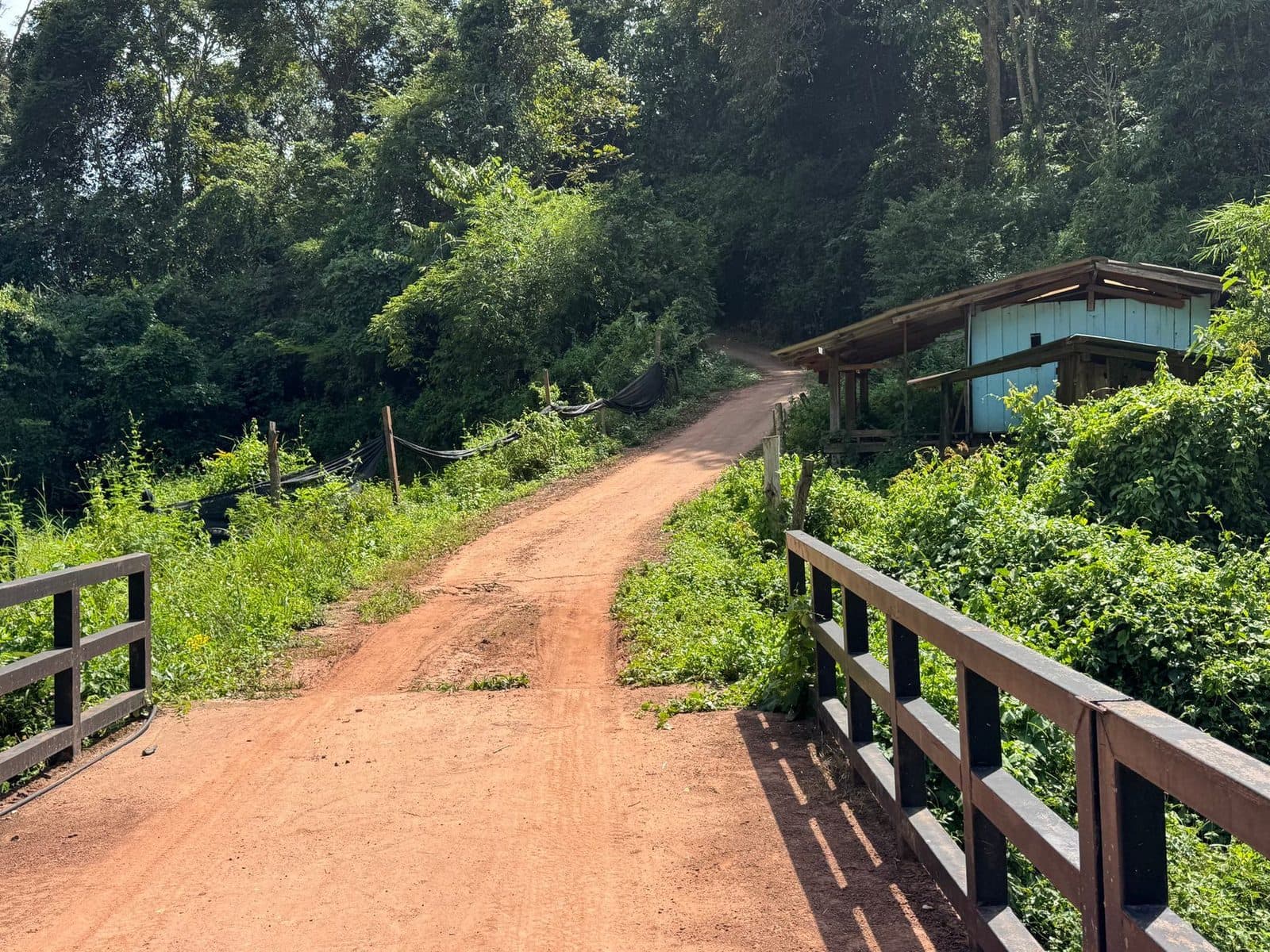 One of the timber bridges. They are narrower than they look.