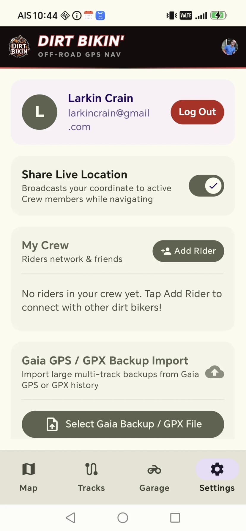 Ride with your crew